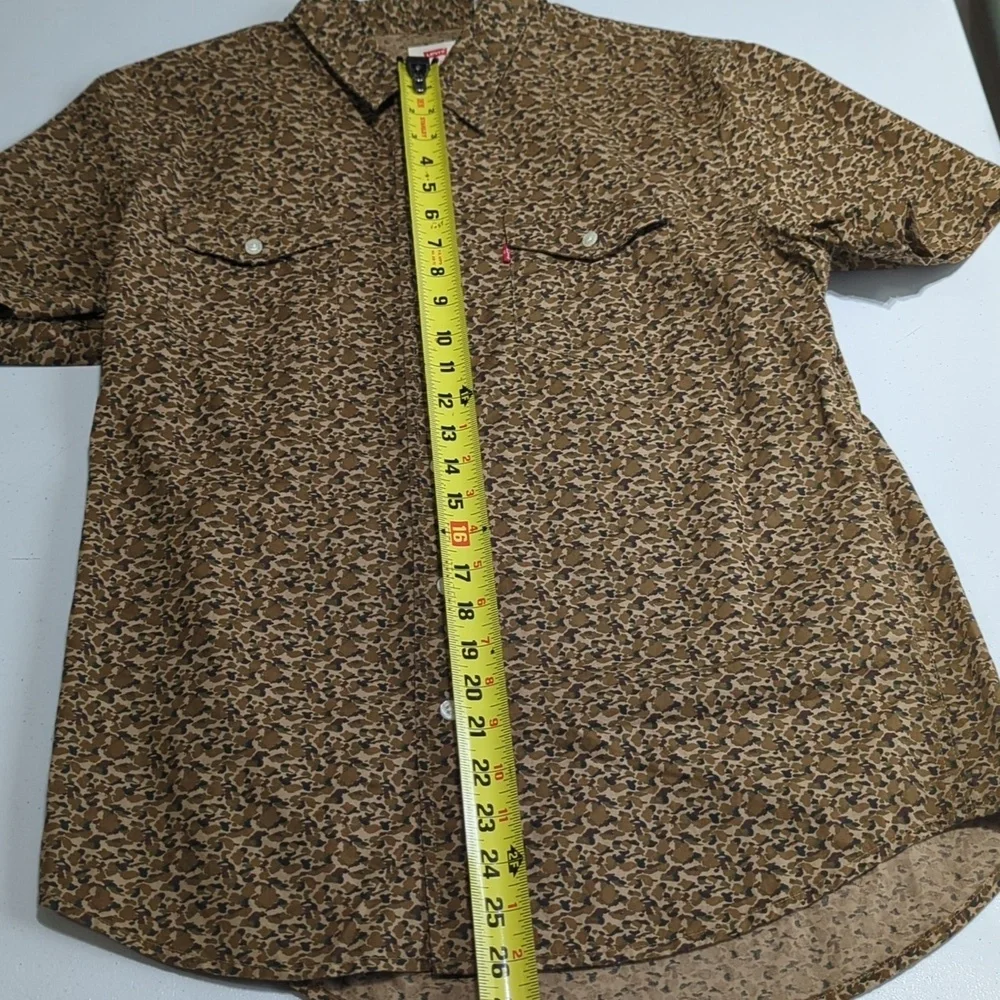 Levi's Men's Camo/ Brown Casual Shirt.. Awesome Design!!!